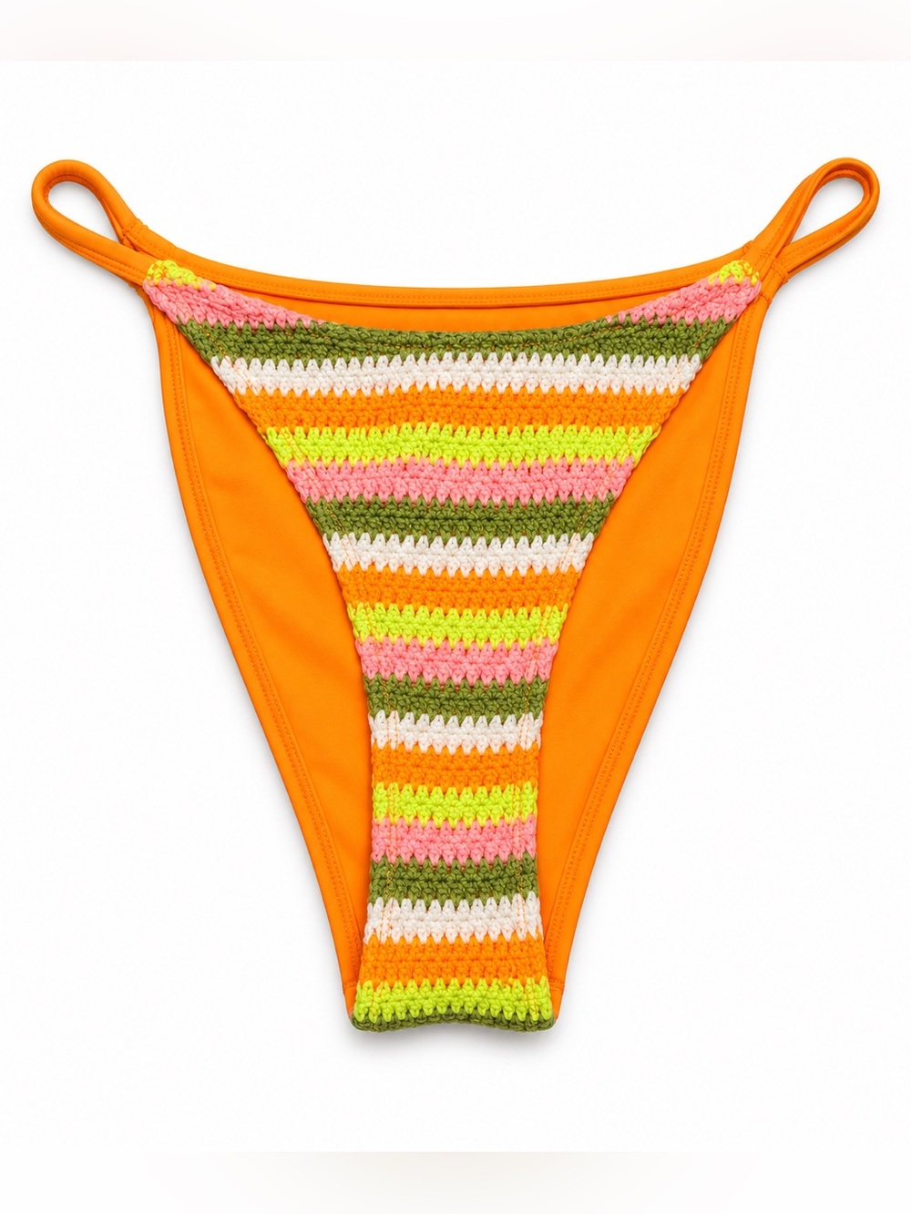 Wild Fable Striped Crochet Side Tie Bikini Bottom XL NWT